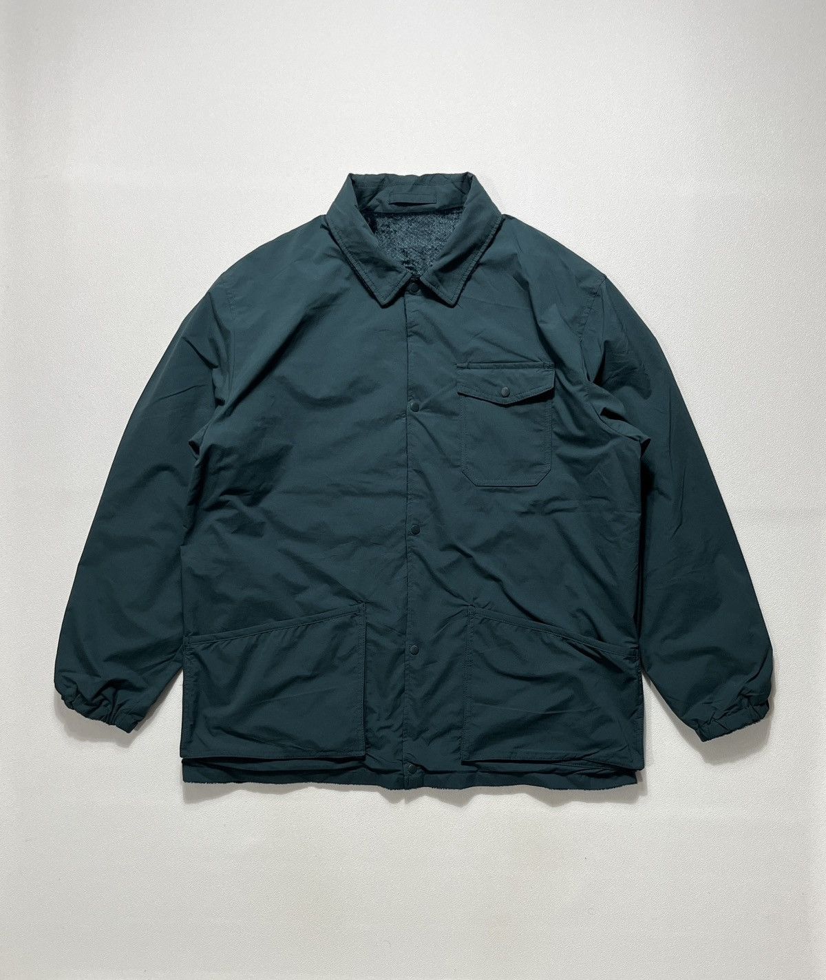 Beams Plus Fuwatech Reversible Shirt Jacket Blue Green Size US L / EU 52-54 / 3 - 1 Thumbnail
