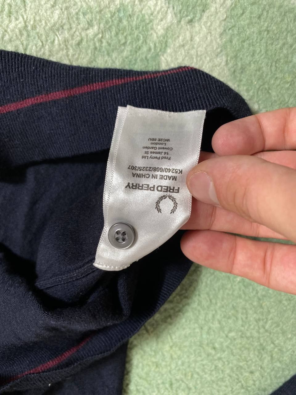 Fred Perry × Vintage Fred Perry 90s Vintage Mens Crew Neck Rugby Sweatshirt Size US S / EU 44-46 / 1 - 4 Thumbnail