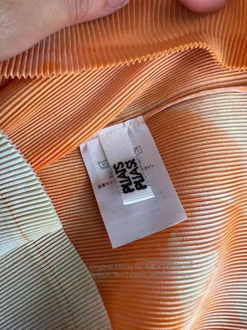 Issey Miyake Issey Miyake Orange Short-Sleeve T-Shirt Size L / US 10 / IT 46 - 3 Thumbnail
