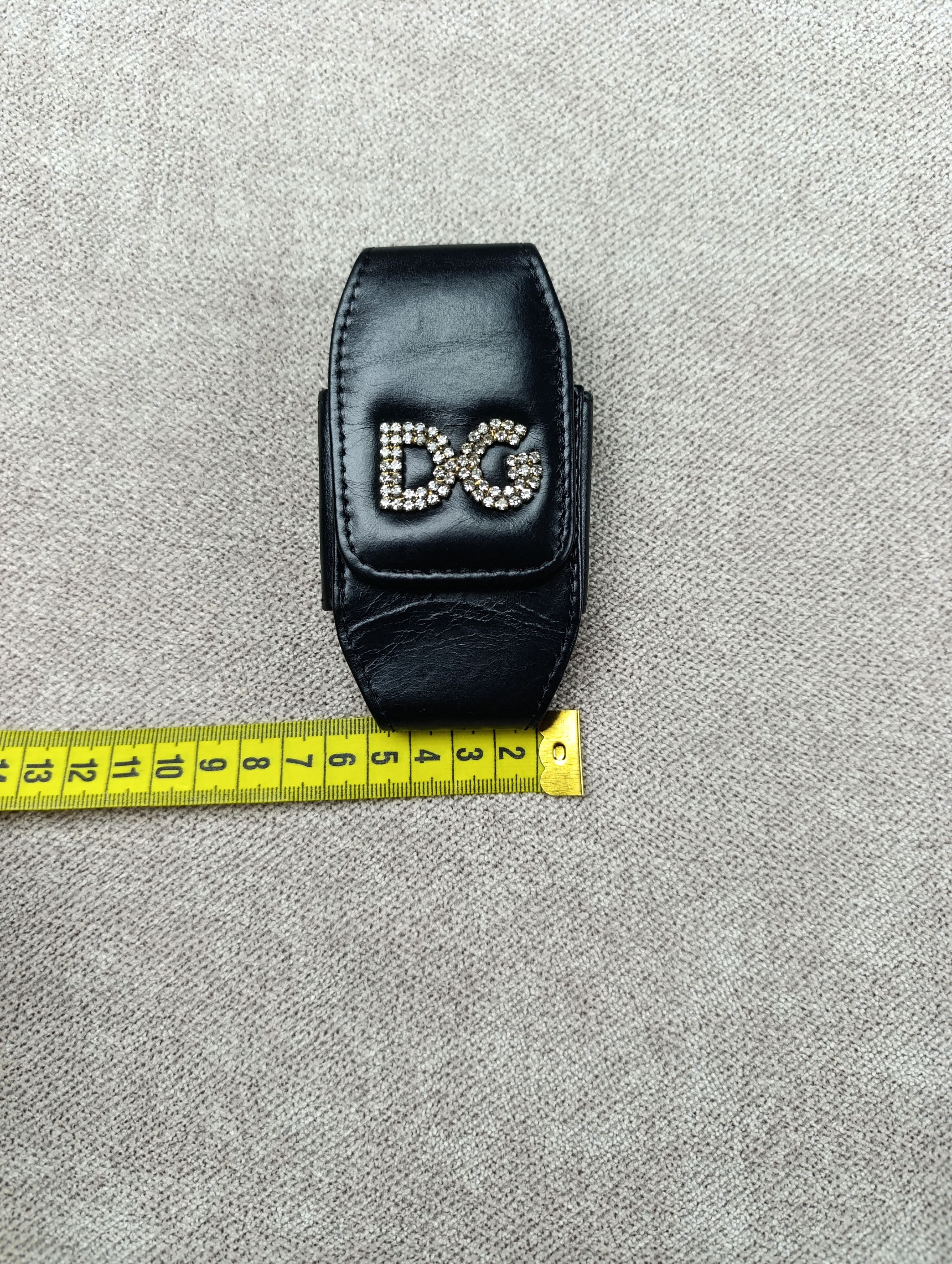 Dolce & Gabbana Dolce Gabbana Black Leather Case/ Bag Size ONE SIZE - 13 Thumbnail