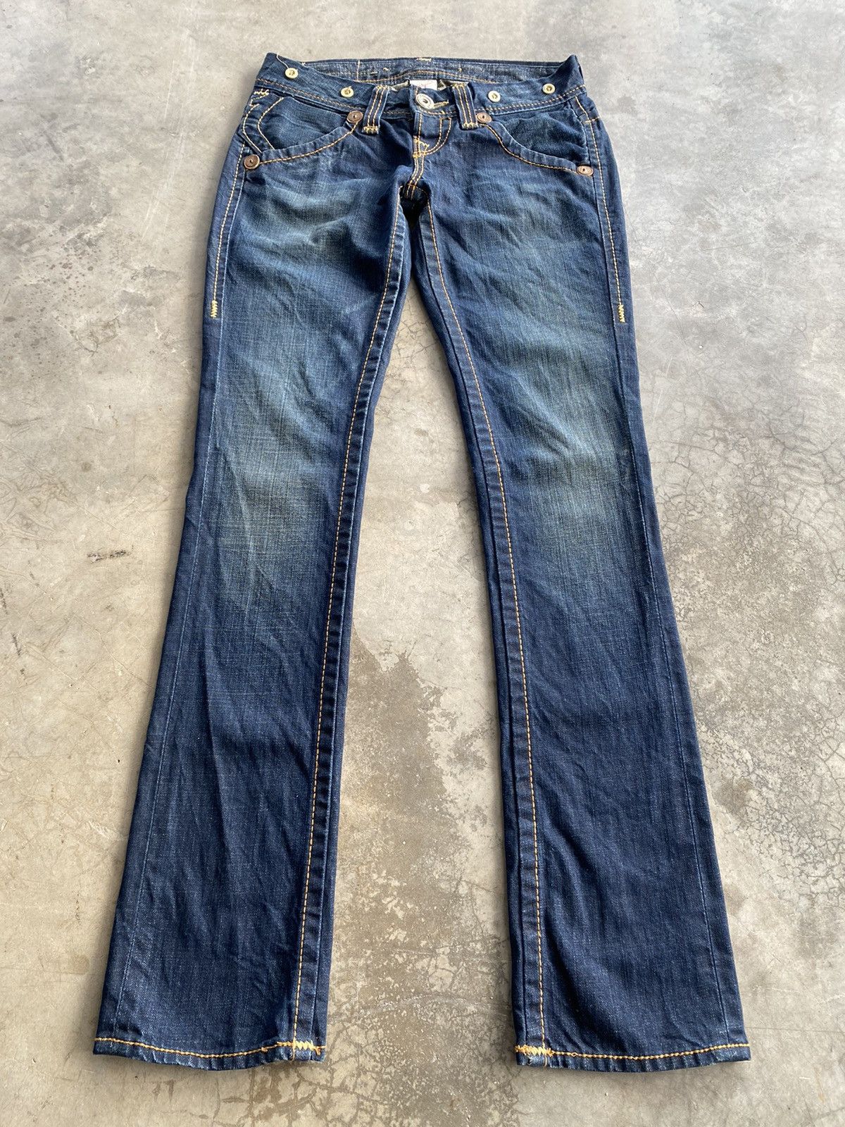 Evisu × Tornado Mart × True Religion Vintage True Religion Low Rise Slim Jeans @119 Size US 31 - 8 Thumbnail