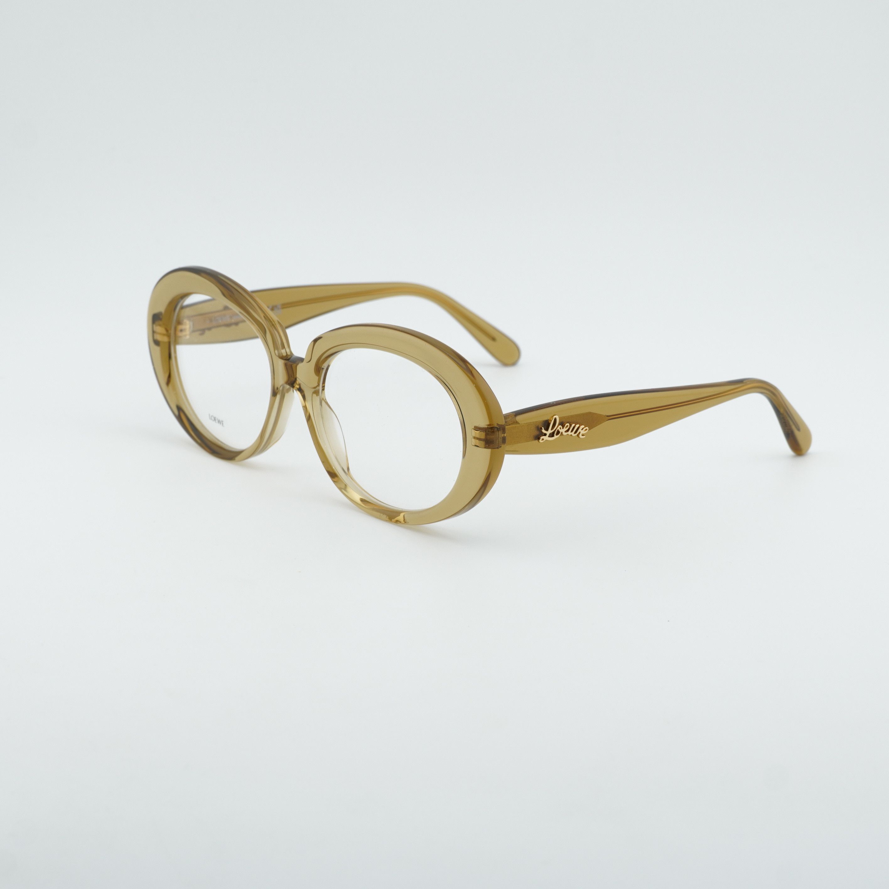 Loewe Loewe LW50089I 096 Eyeglasses Green 53mm Oval Frame Size ONE SIZE - 8 Thumbnail