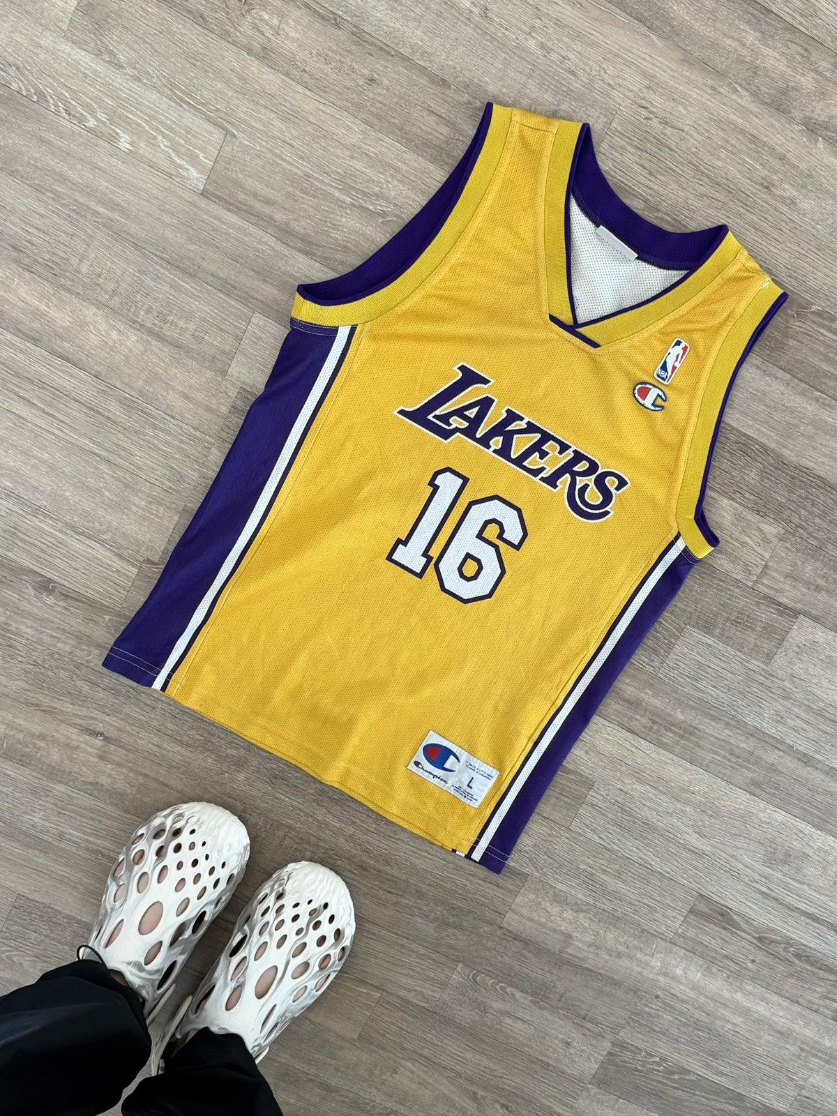 Champion Vintage Lakers Champion 16 Gasol NBA Basketball Rare Jersey Size US XXS / EU 40 - 1 Thumbnail