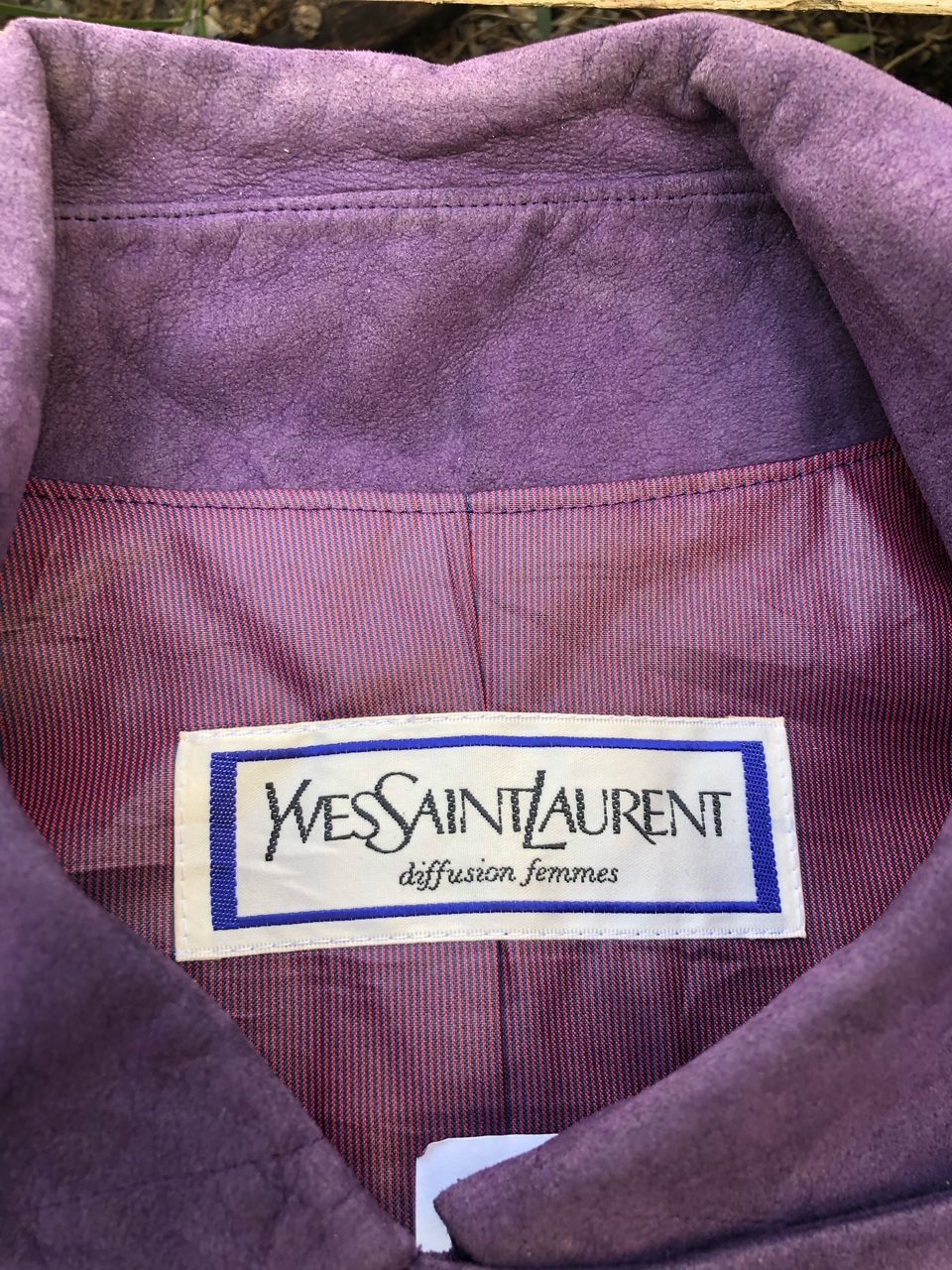 Vintage × Yves Saint Laurent Vintage 80s Yves Saint Laurent Double Breasted Suede Jacket Size S / US 4 / IT 40 - 3 Thumbnail