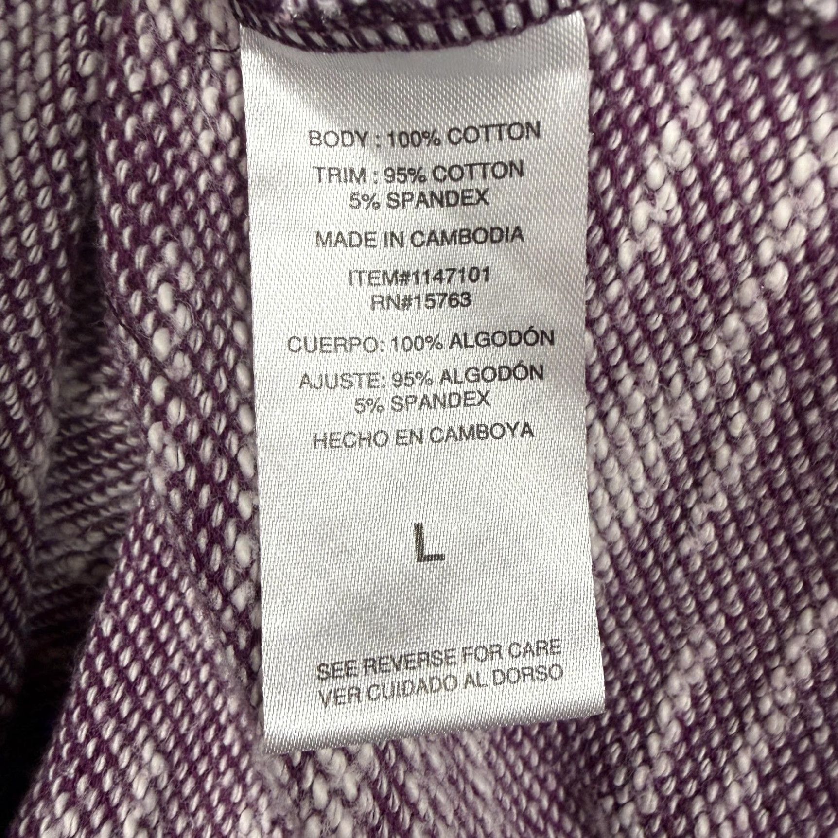 Champion Champion Sweater Womens L Purple Raglan Sleeve Knit Marled Lightweight Casual Athleticwear Size L / US 10 / IT 46 - 6 Thumbnail