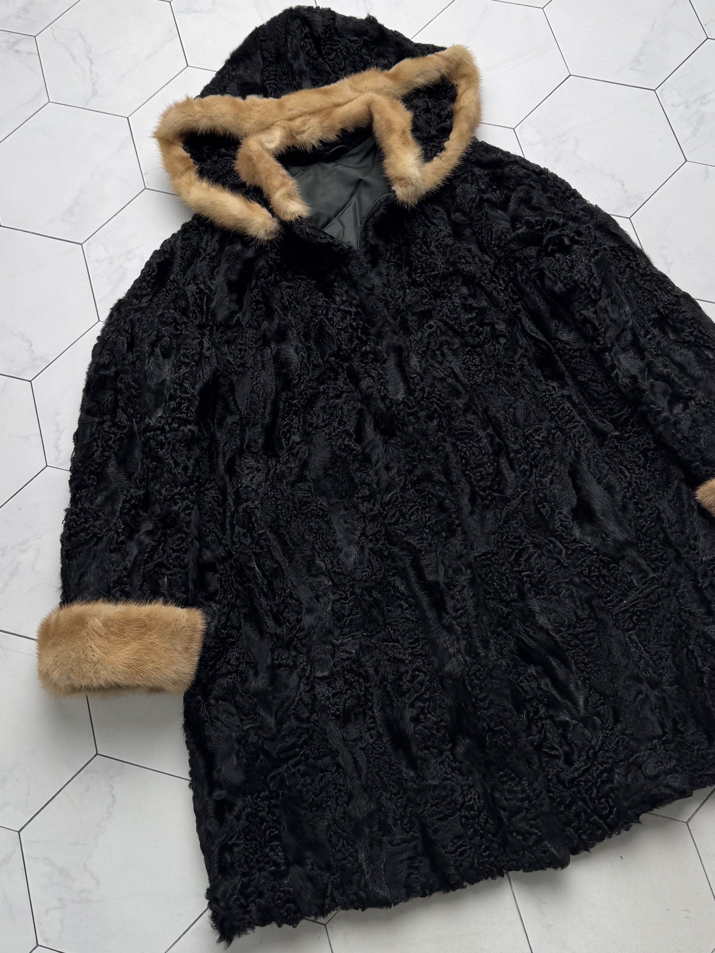 Vintage Vintage Real Fur Hooded Coat Size L / US 10 / IT 46 - 7 Thumbnail