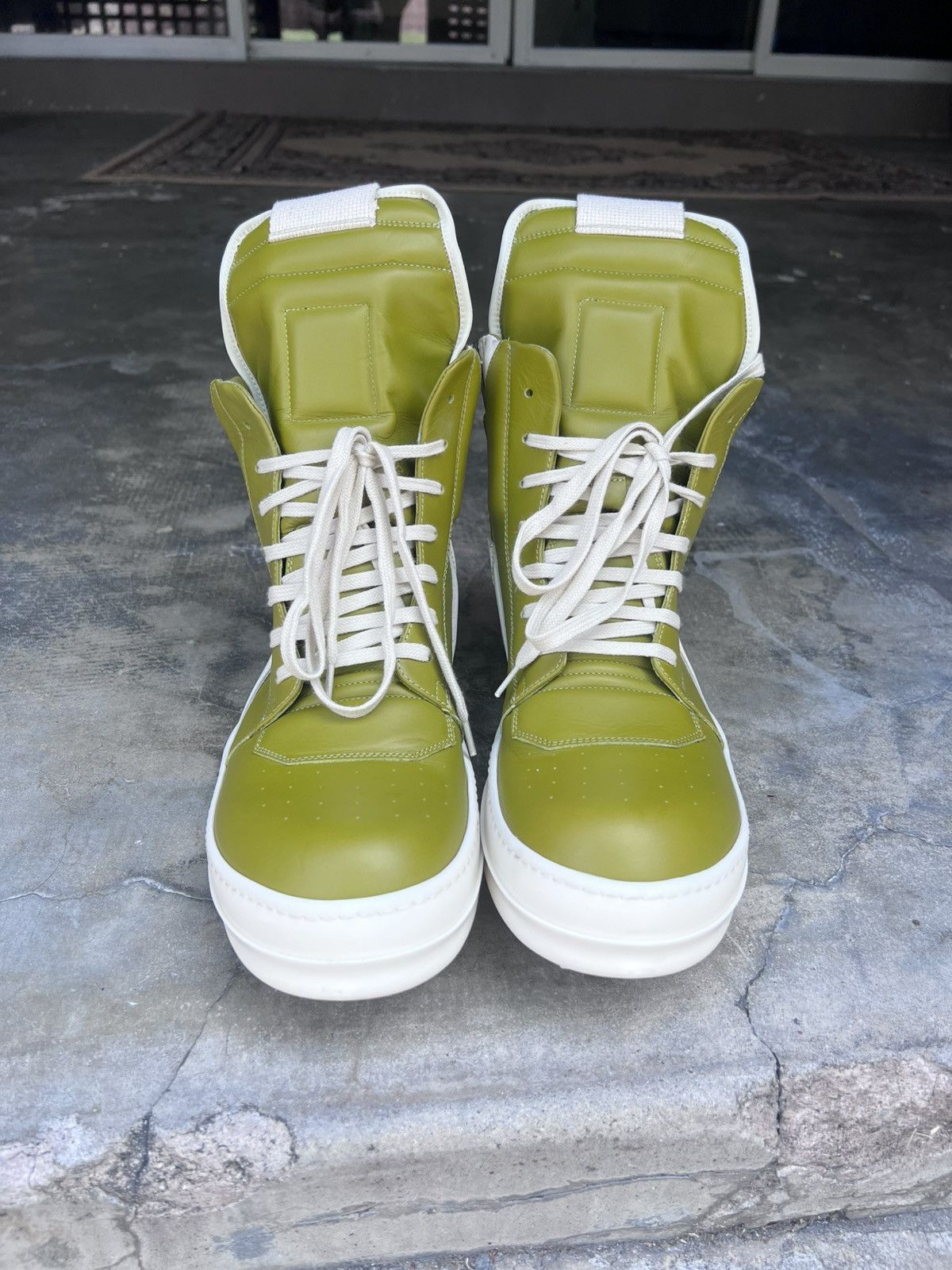 Rick Owens Olive Rick Owens Geobaskets Size US 11 / EU 44 - 1 Thumbnail