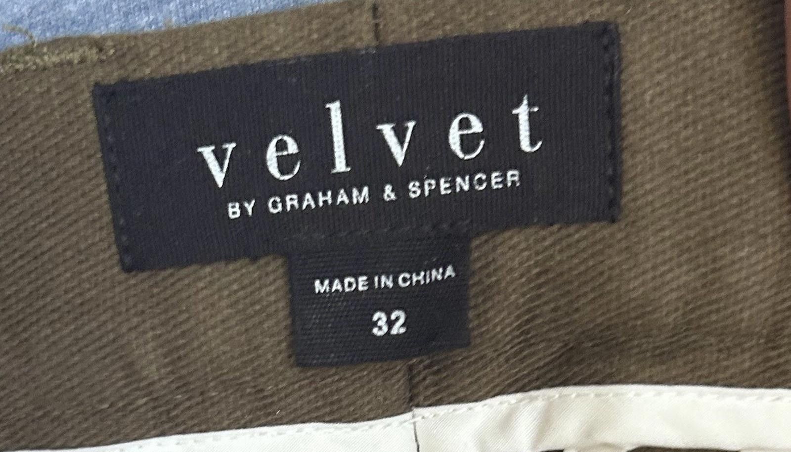 Velvet Velvet Graham & Spencer Olive Slim Fit Pants Men 32 Cotton Size US 32 / EU 48 - 2 Thumbnail