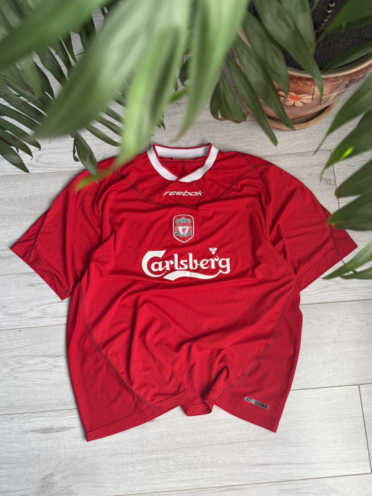 Reebok Vintage shirt Liverpool Soccer Jersey 2002 kit Size US XXL / EU 58 / 5 - 1 Thumbnail