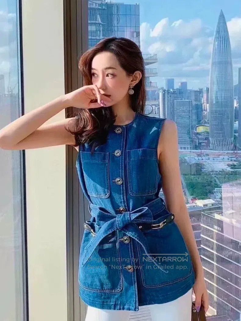 Gucci Gucci Double G metal buckle denim vest Size XS / US 0-2 / IT 36-38 - 3 Thumbnail