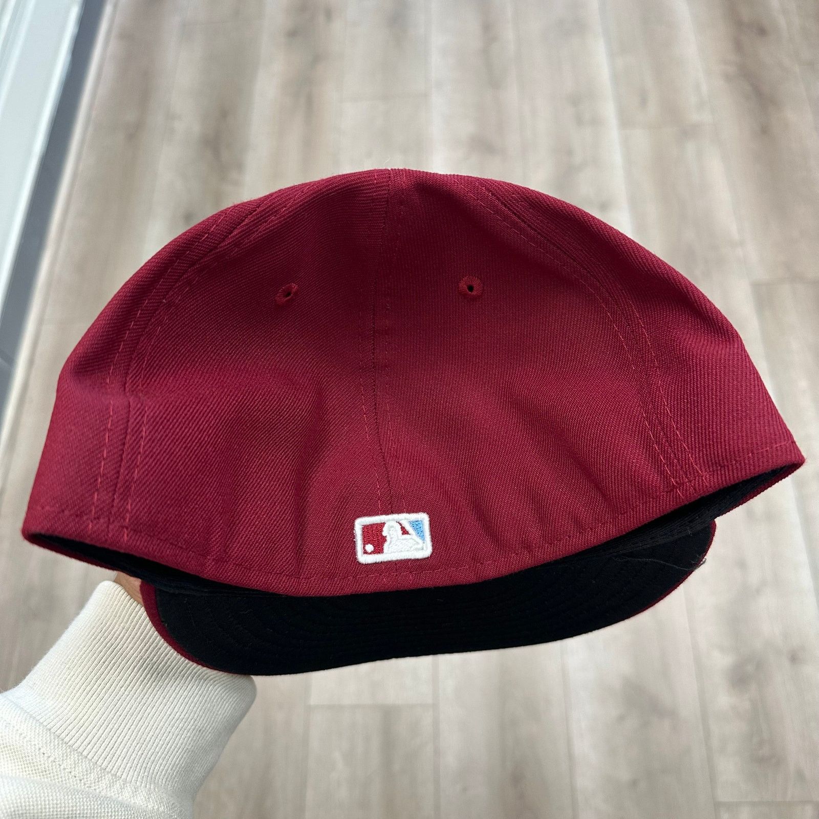 New Era New Era Philadelphia Phillies Burgundy Fitted Hat Size 7 5/8 Size ONE SIZE - 4 Thumbnail