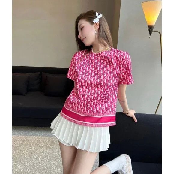 Dior Dior Jacquard Oblique Logo Top Short Sleeve Zipper Shirt 34 Size XXS / US 00 / IT 34 - 3 Thumbnail