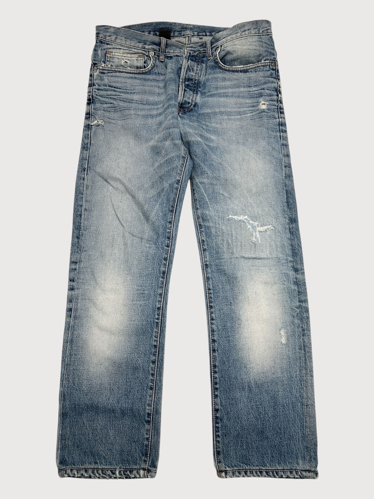 Dior FW2010 Whiskered Repaired Denim Size US 32 / EU 48 - 1 Thumbnail
