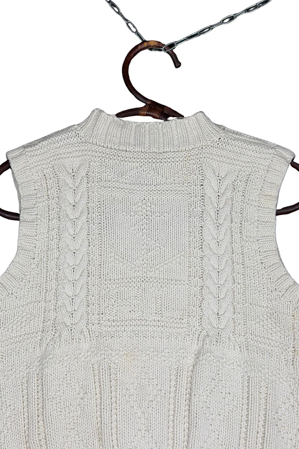 Polo Ralph Lauren Polo Sport Ralph Lauren Hand-Knit Cable Vest – SS96 Size M / US 6-8 / IT 42-44 - 6 Thumbnail