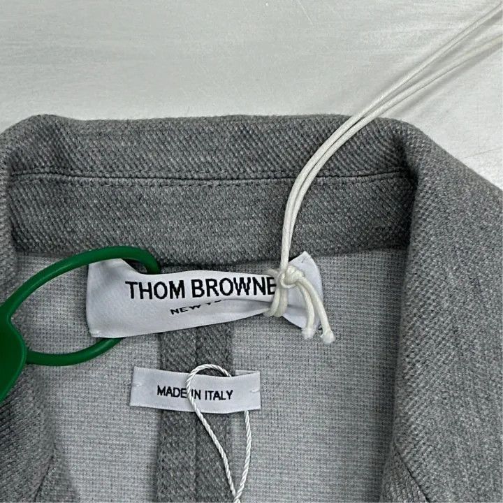Thom Browne Thom Browne Gray Striped Blazer for Women -2507 Size S / US 4 / IT 40 - 3 Thumbnail