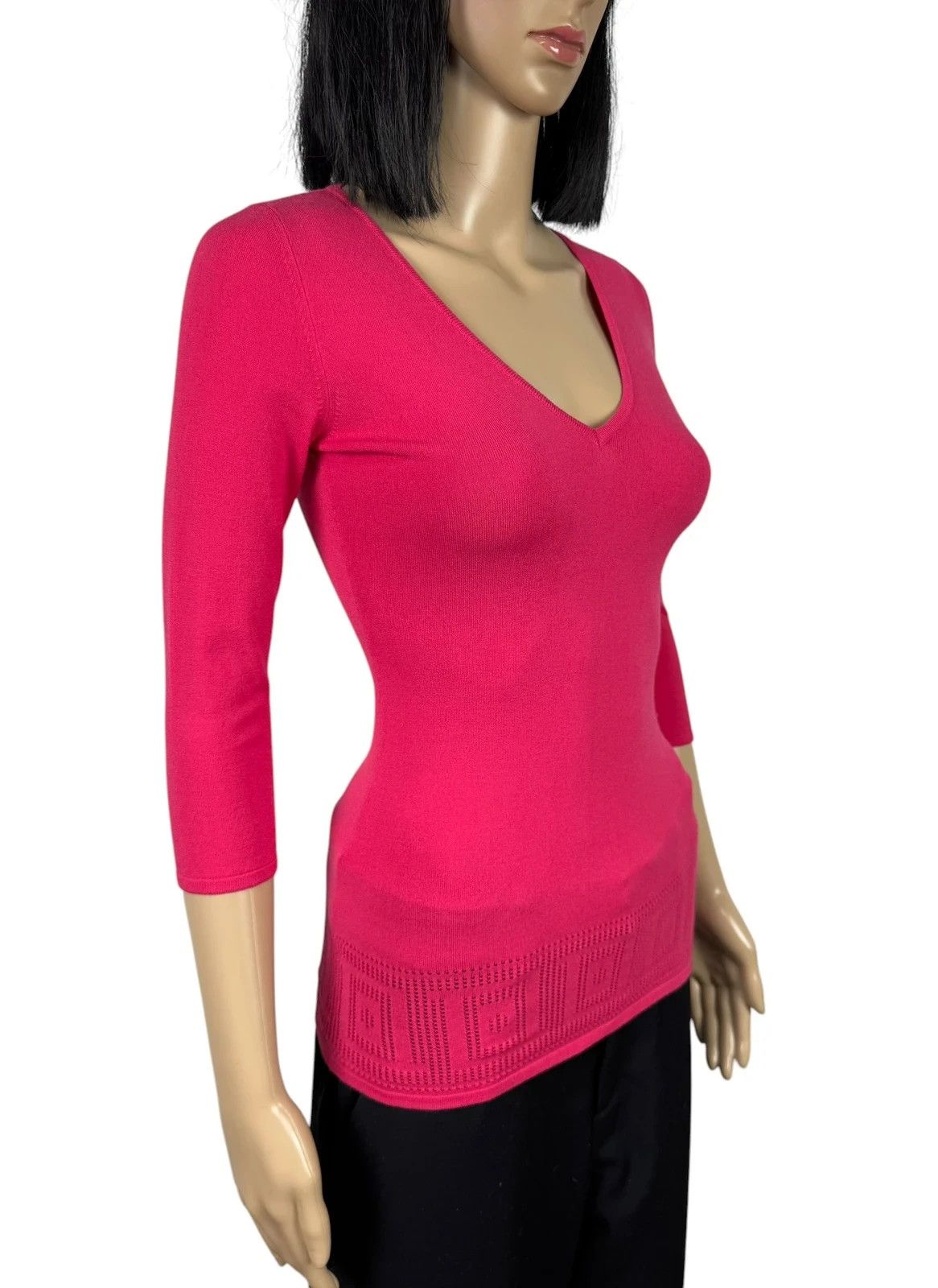 Versace Versace Collection Top 3/4 Sleeve Viscose Size S / US 4 / IT 40 - 3 Thumbnail