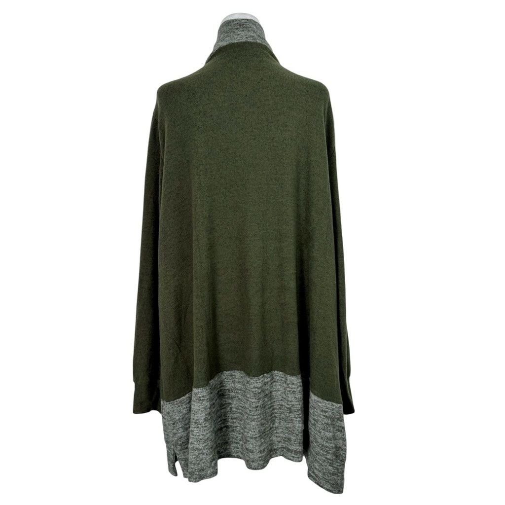 Other NWT URBAN FEM Women's Green/Grey Fleece Mid Length Coat 4XL Size 4XL / US 24-26 - 7 Thumbnail