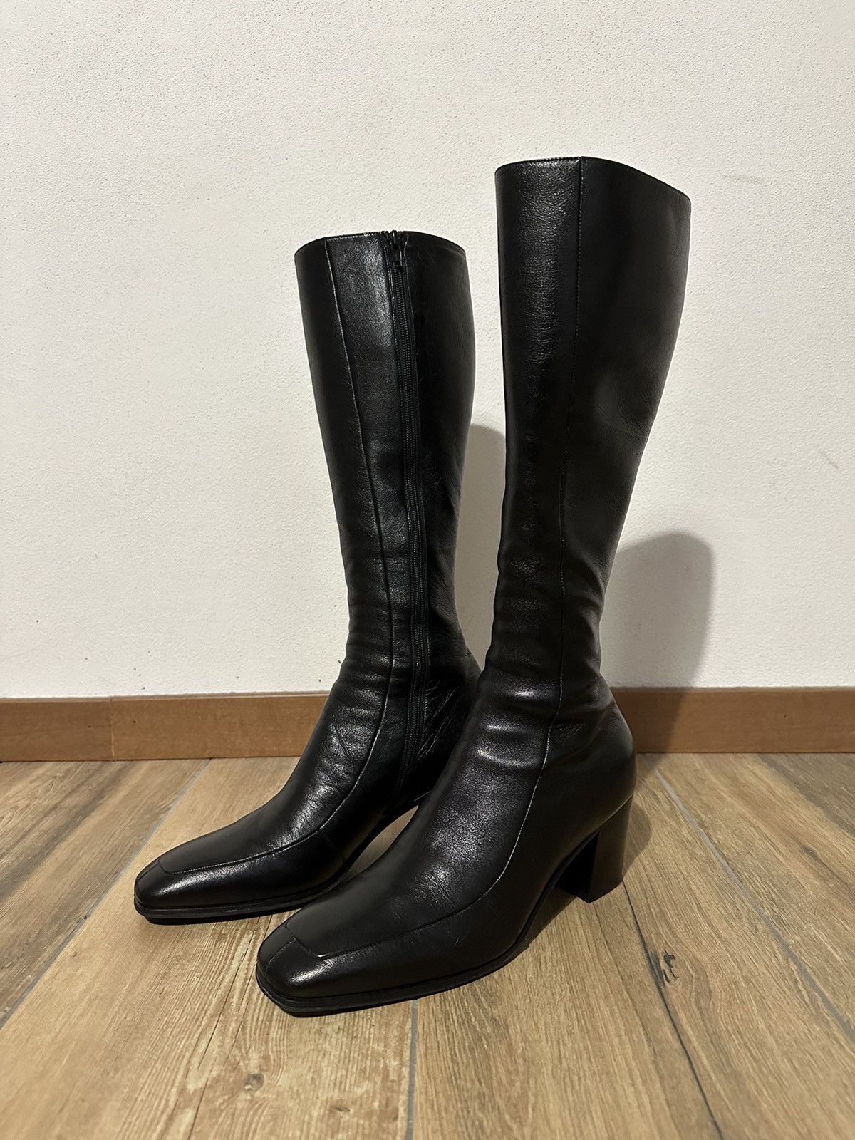 43] FW23 70mm Otto Zip up high leather boots