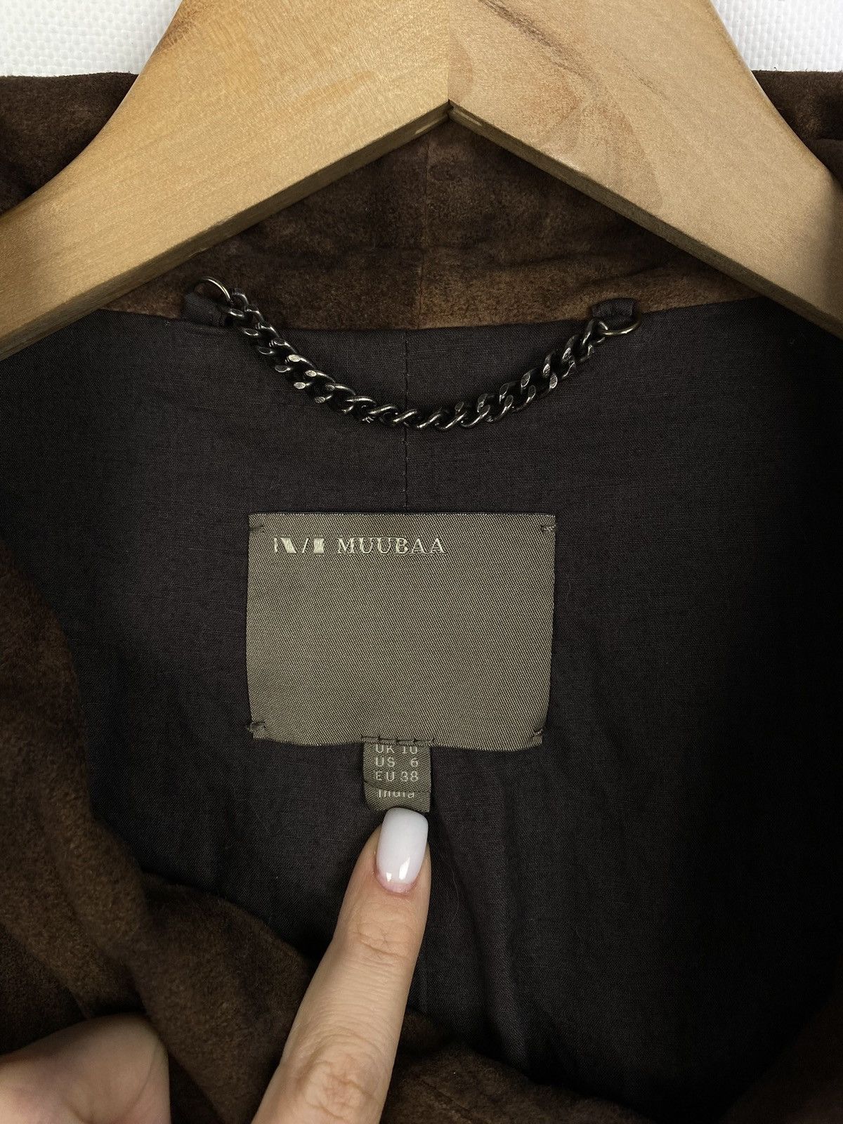 Designer × Muubaa Muubaa ladies goat suede avant-garde biker jacket Size M / US 6-8 / IT 42-44 - 8 Thumbnail