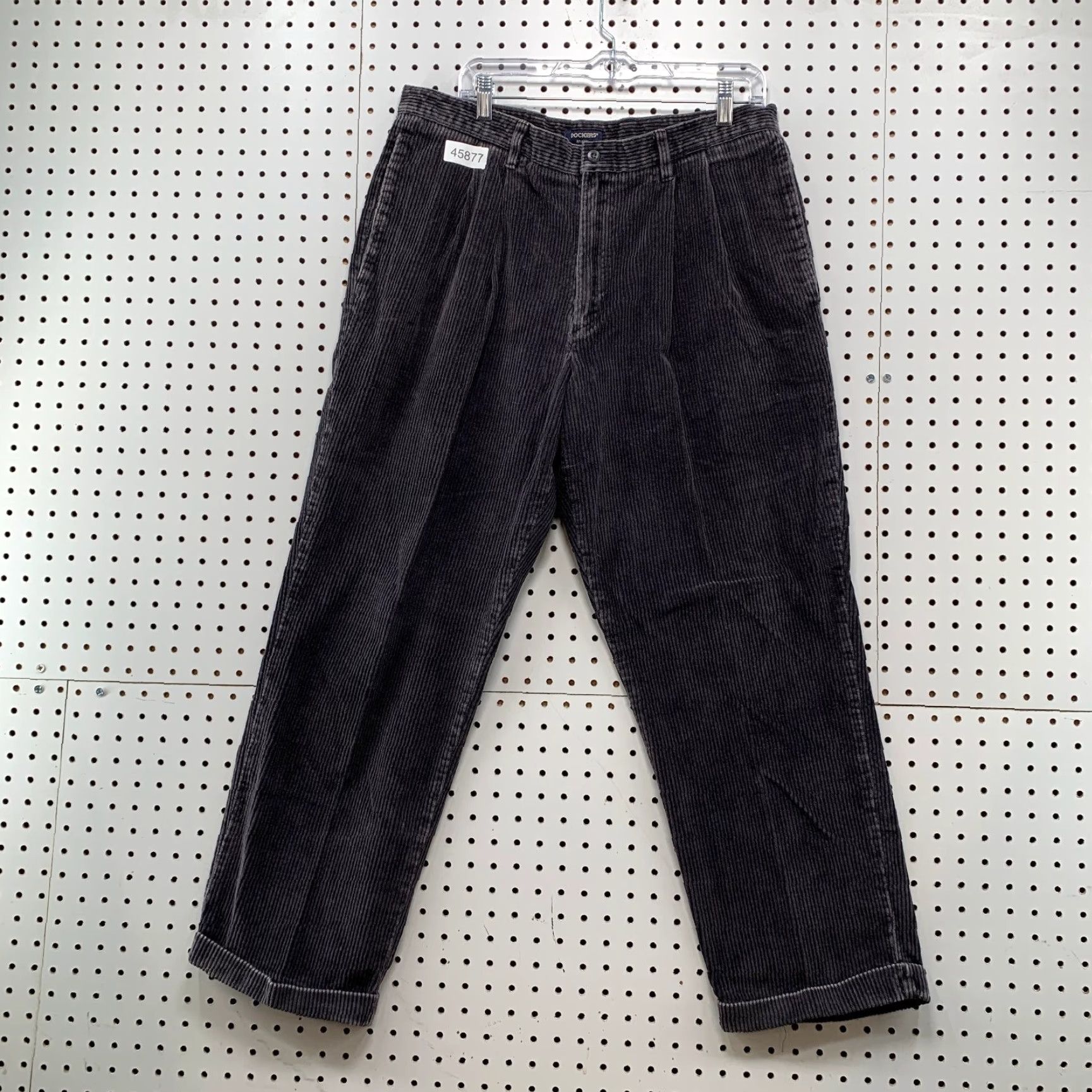 Dockers VINTAGE Dockers Khaki Corduroy Pants Mens 35x29 Gray Cuffed Corduroy Pants Mens 35x29 Khaki Gray Dockers Vintage Pants Mens 35 Inseam 29 Size US 35 - 2 Thumbnail