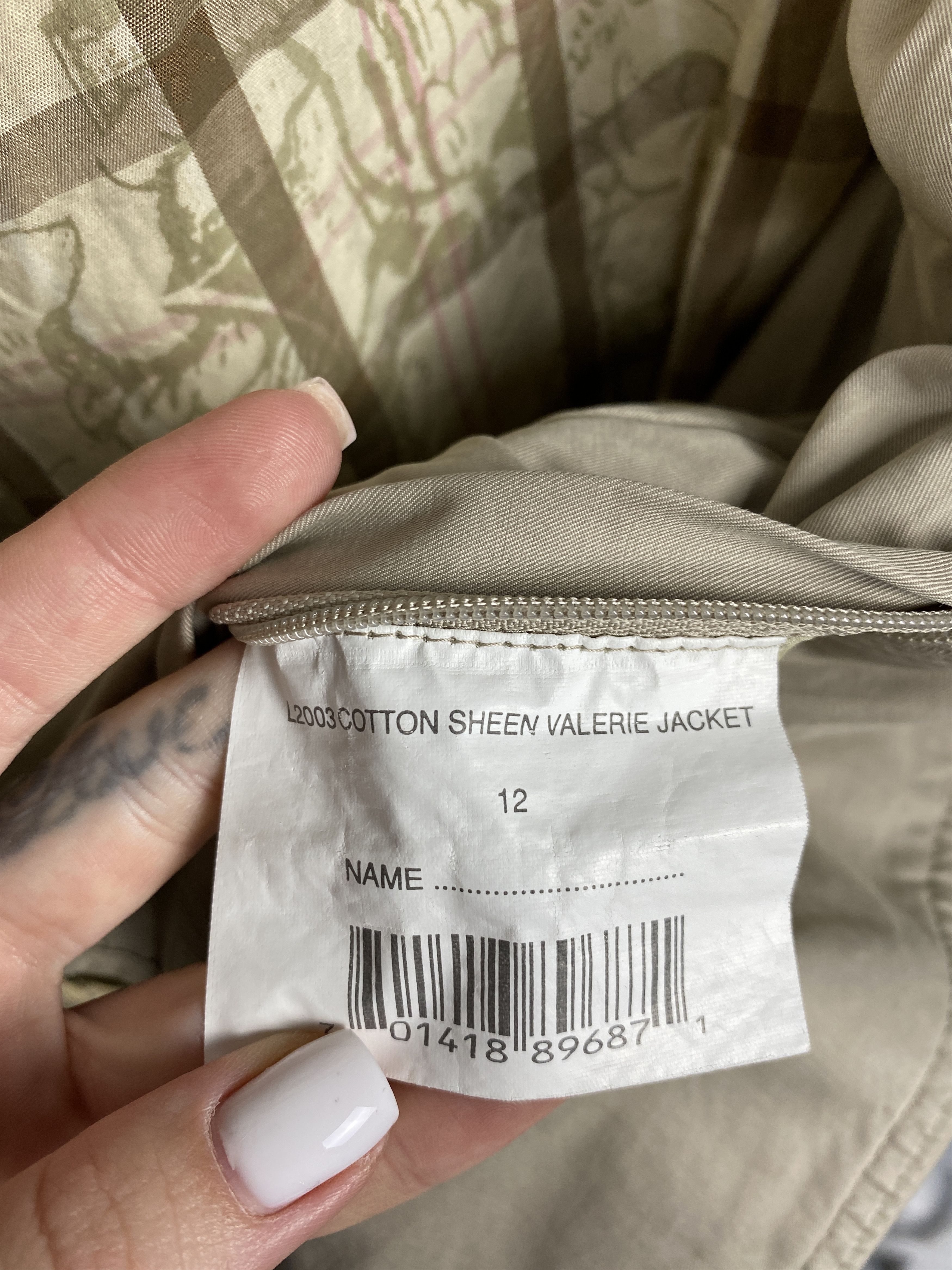 Barbour Barbour Vintage Womens Cotton Sheen Valerie Jacket Size M / US 6-8 / IT 42-44 - 7 Thumbnail