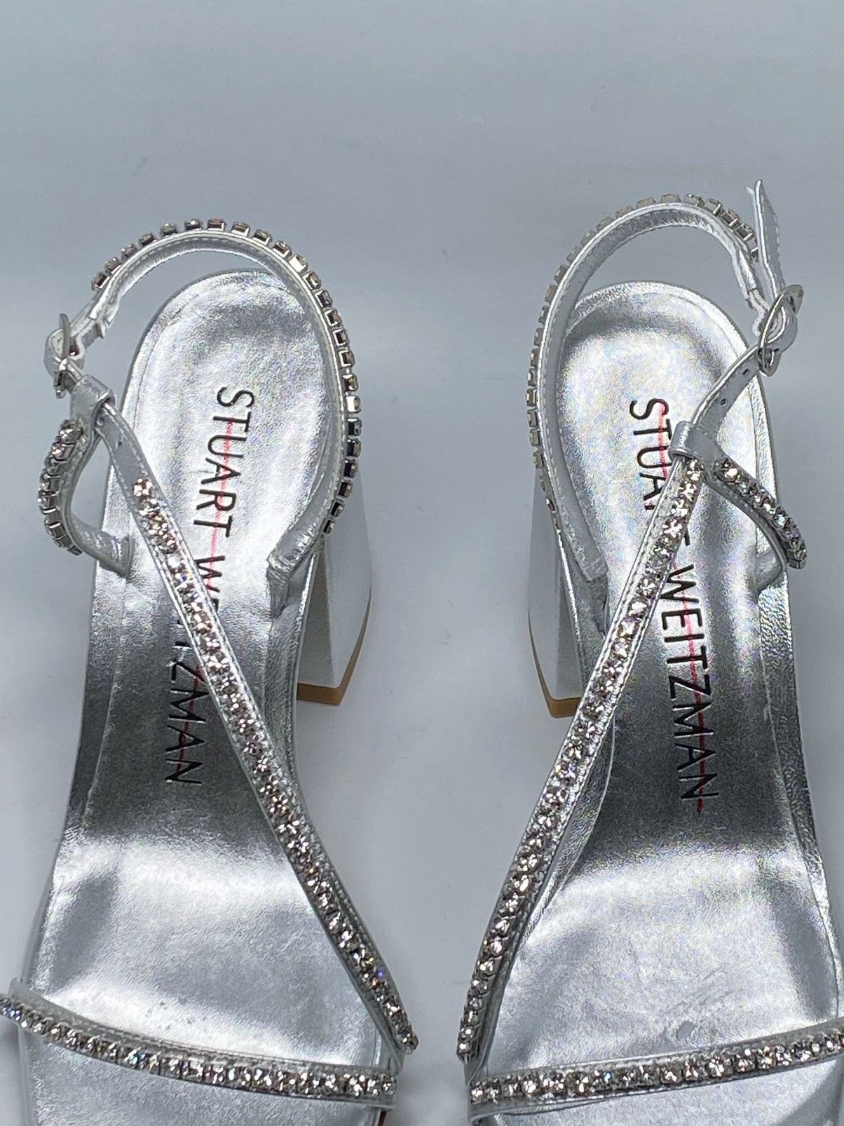 Stuart Weitzman Stuart Weitzman Embellished Metallic Leather Sandals size 7 Size US 7 / IT 37 - 3 Thumbnail