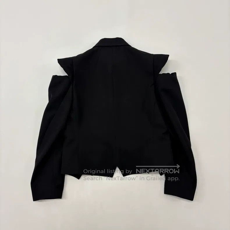 Comme des Garcons Comme Des Garcons Black hollow-out shoulder jacket coat Size S / US 4 / IT 40 - 2 Thumbnail