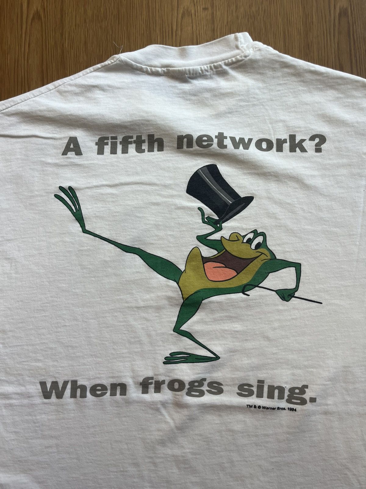 Warner Bros Vintage The WB Television Net Work When Frogs Sing 94’s Size US XL / EU 56 / 4 - 9 Thumbnail