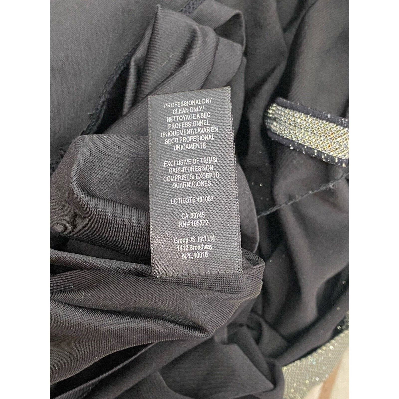 Halston Halston Mock Neck Dress Sleeveless Lined Gold Shimmer Cinch Size M / US 6-8 / IT 42-44 - 9 Thumbnail