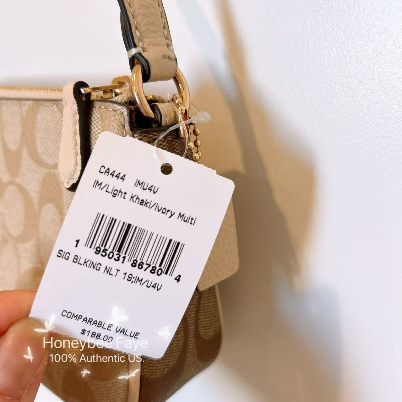 Coach Nolita 19 In Blocked Signature CA444 plus extended chain Size ONE SIZE - 7 Thumbnail
