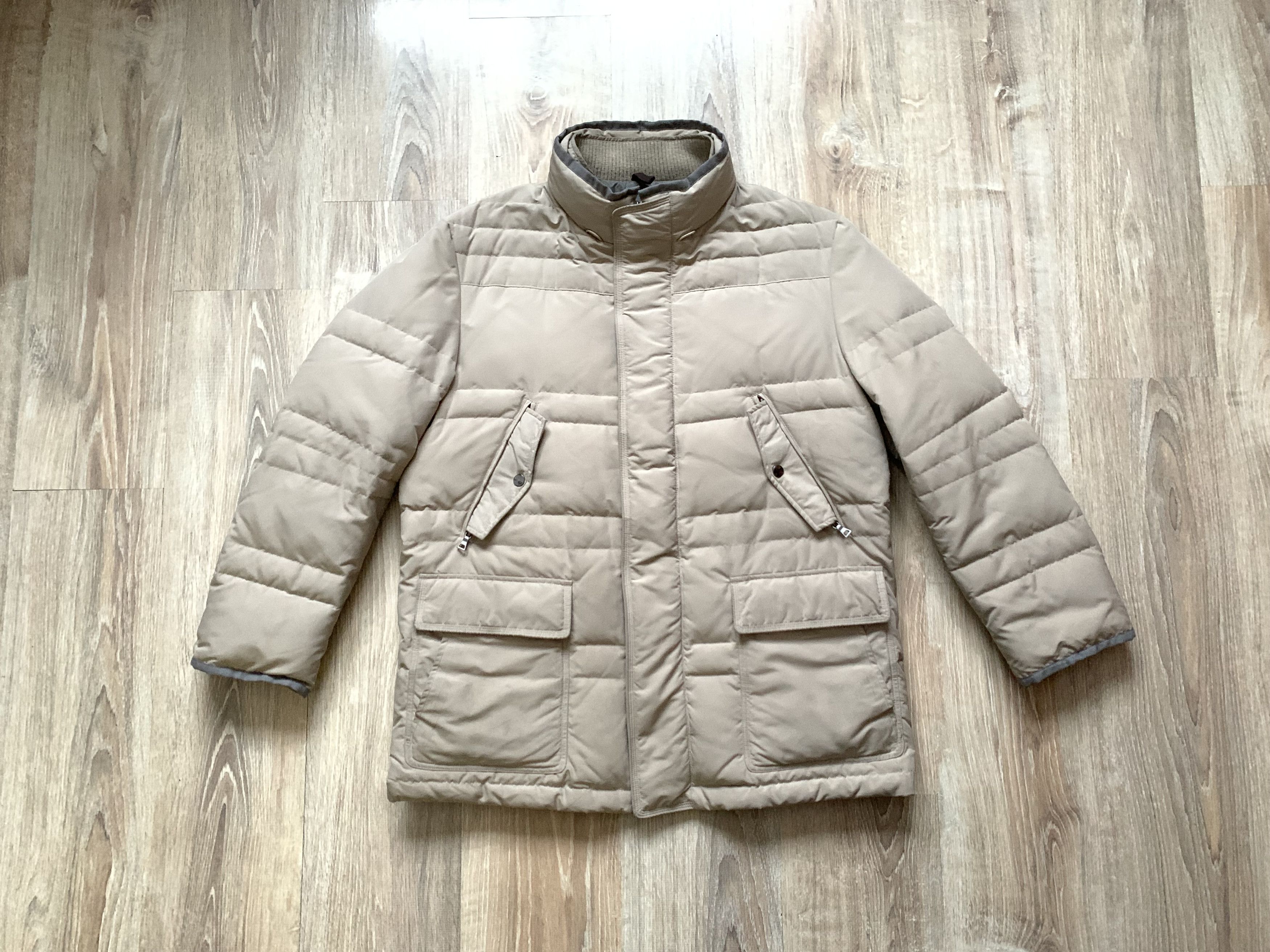 image of Mens Schneiders Salzburg Down Jacket in Sand Beige (Size Large)