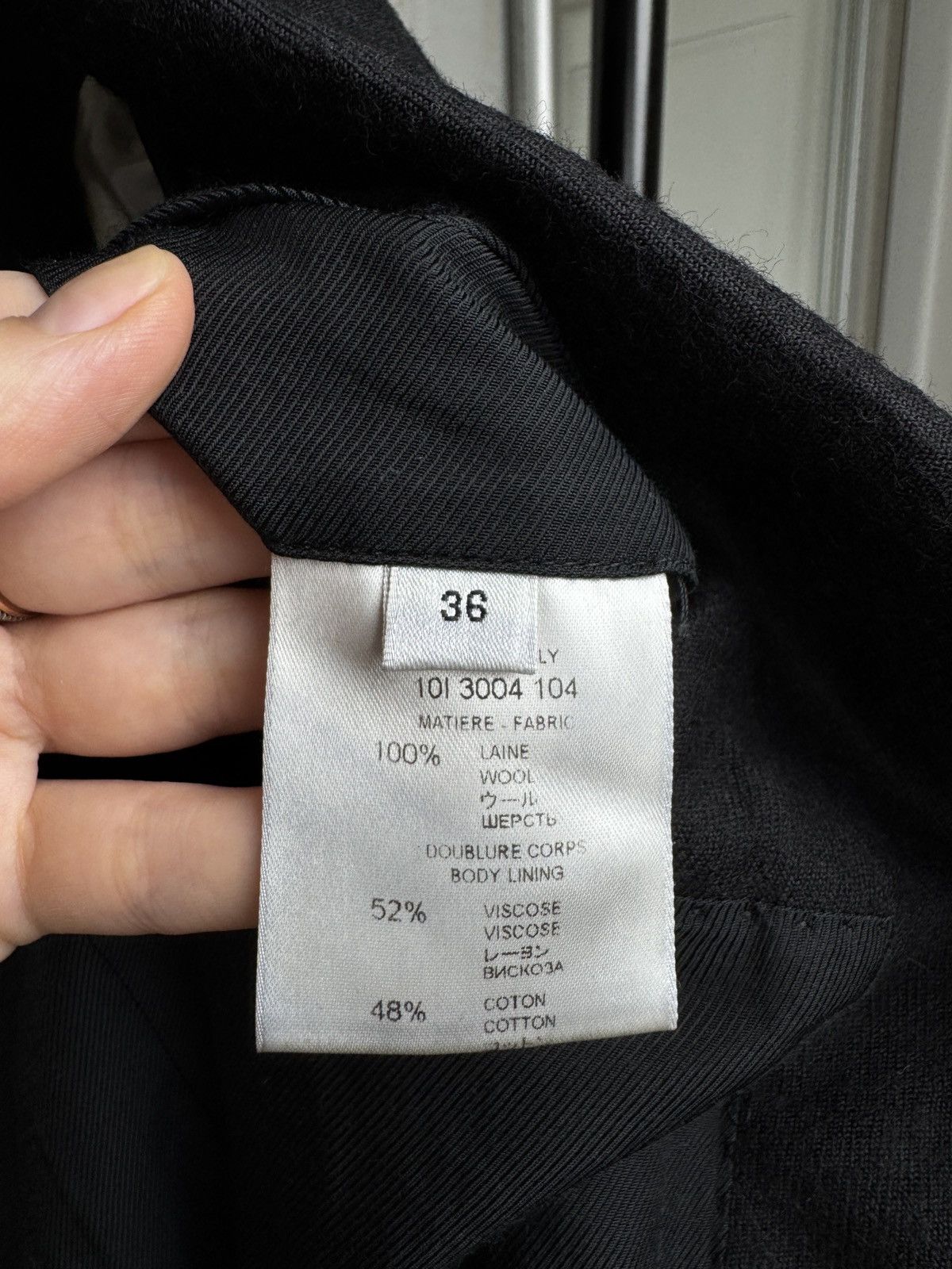 Givenchy Givenchy Paris black wool one button dinner jacket blazer Size 36R - 11 Thumbnail