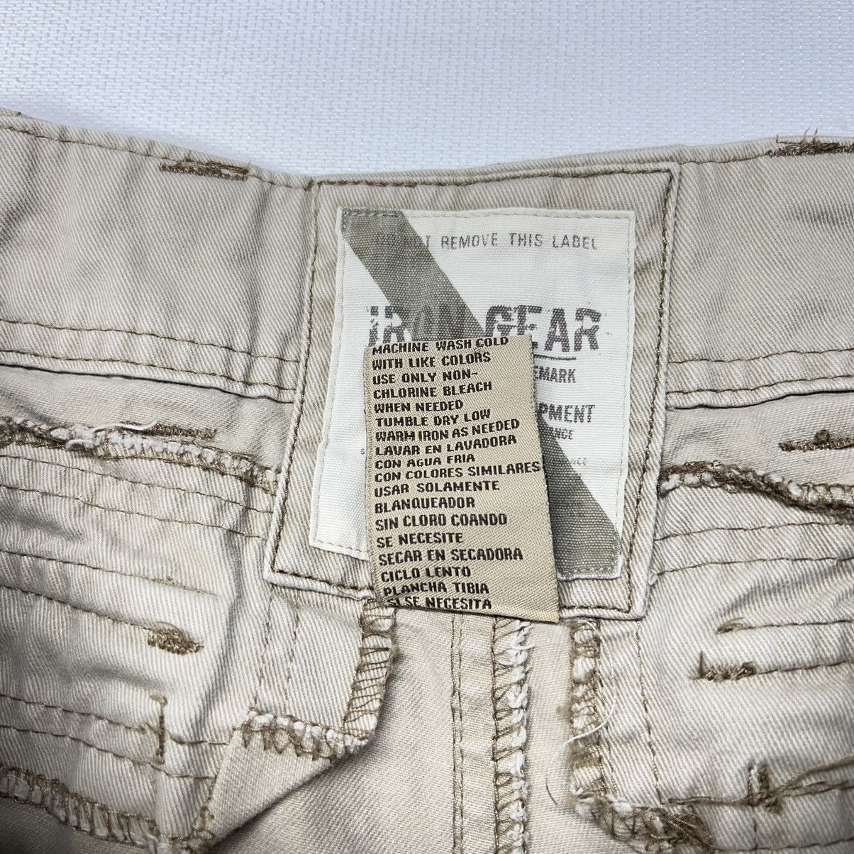 Vintage Iron Gear Cargo Pants Khaki Straight Pocket Baggy Workwear Size US 31 - 13 Thumbnail