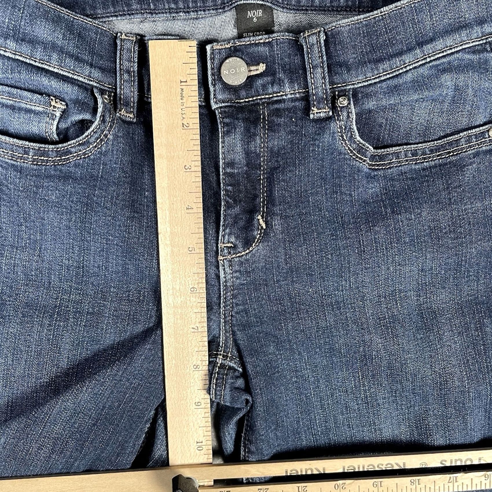 White House Black Market White House Black Market Jeans Womens 6 Slim Crop Denim Dark Wash 30 Inseam 22 Inseam 5-Pocket Size 28" / US 6 / IT 42 - 7 Thumbnail