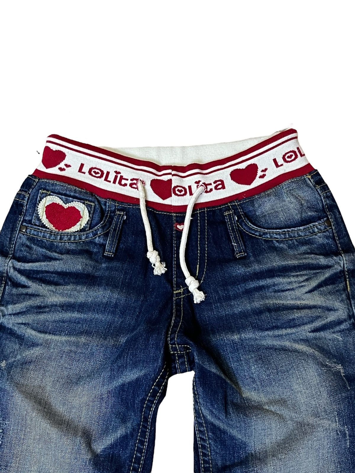 Japanese Brand Y2K FASHION YOSHITOMO NARA LOLITA DRAWSTRING WAIST JEANS Size US 32 / EU 48 - 3 Thumbnail