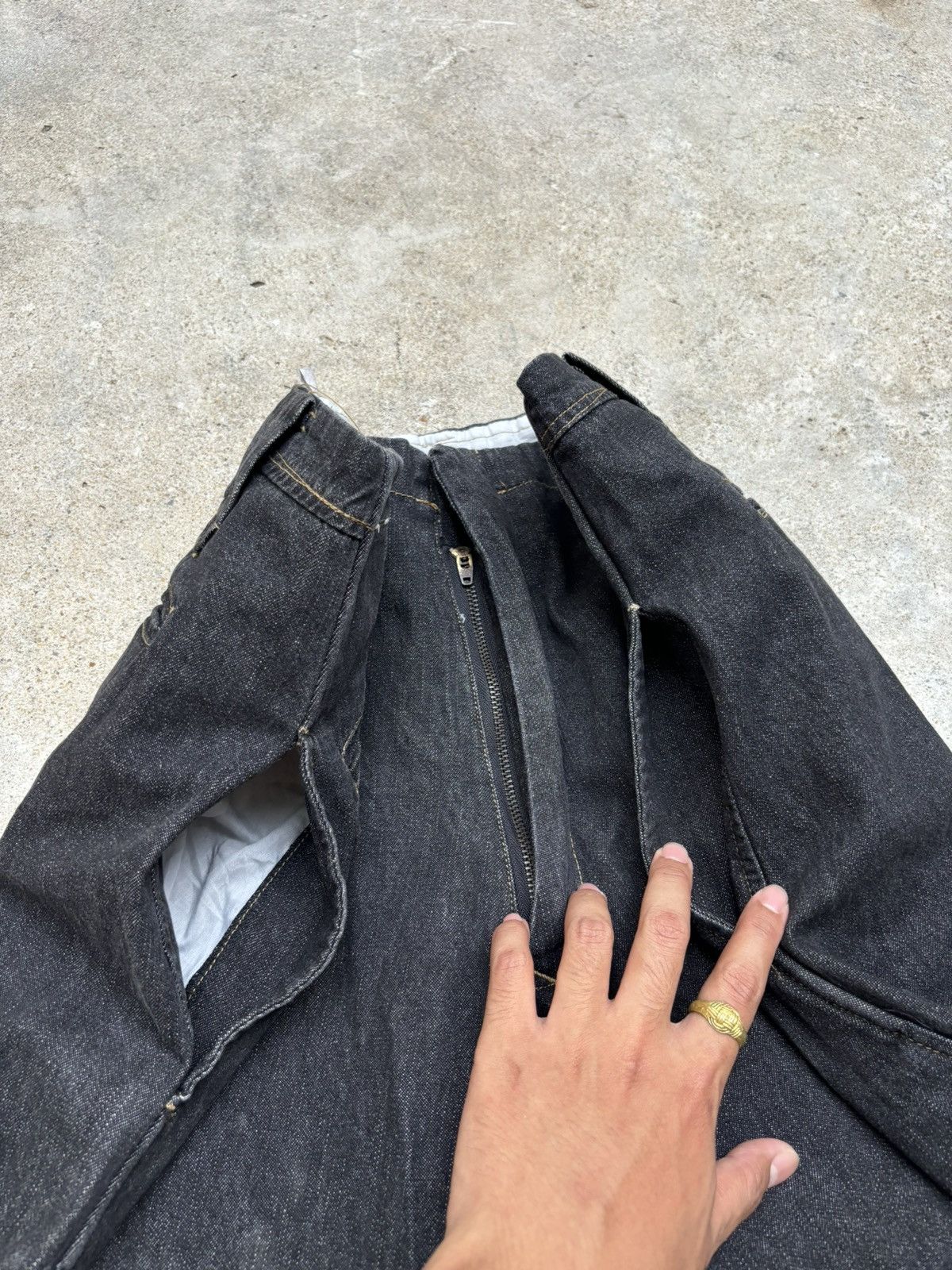 Japanese Brand SAN DAN TOBI DENIM JEANS PANTS JAPANESE WORKWEAR Size US 33 - 16 Thumbnail