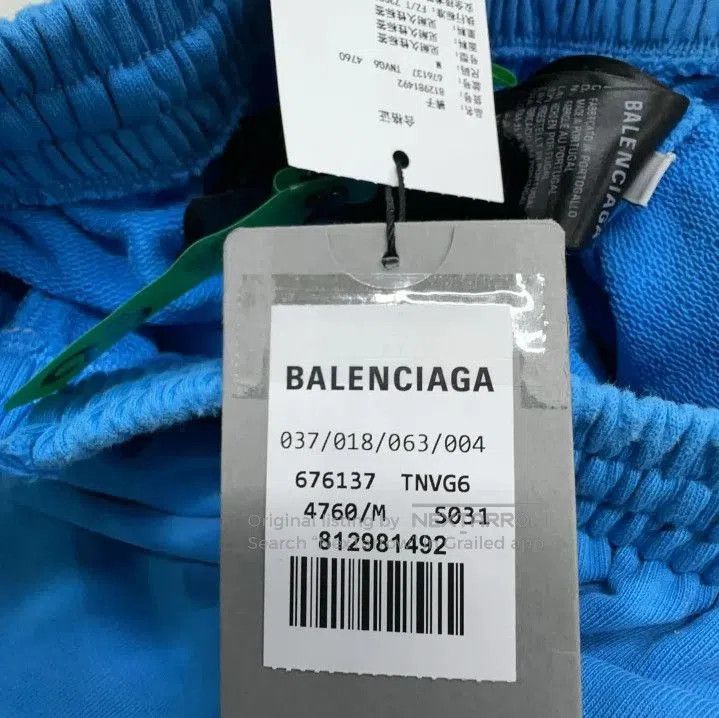 Balenciaga Balenciaga Stylish Blue Casual Shorts. Size US 26 / EU 42 - 5 Thumbnail