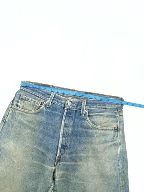 Levi's 90s Vintage Levi's 501 Made In USA Rusty Distressed Jeans Size US 32 / EU 48 - 4 Thumbnail