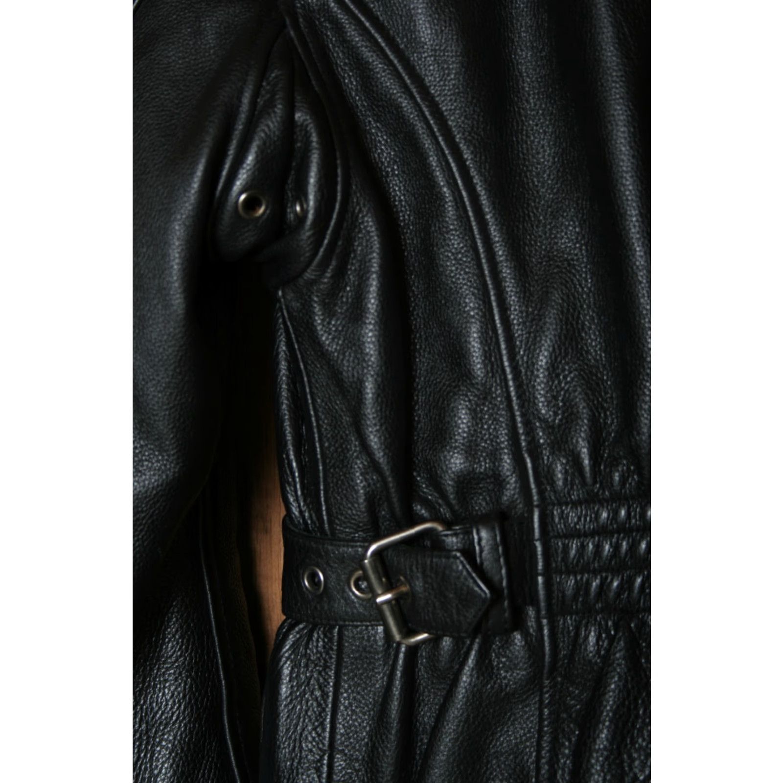 Vintage VINTAGE Open Road Wilsons Leather Motorcycle Jacket Women Sz S Black Zip-Out Thinsulate Liner (Motorcycle Jacket) Womens Size S / US 4 / IT 40 - 6 Thumbnail