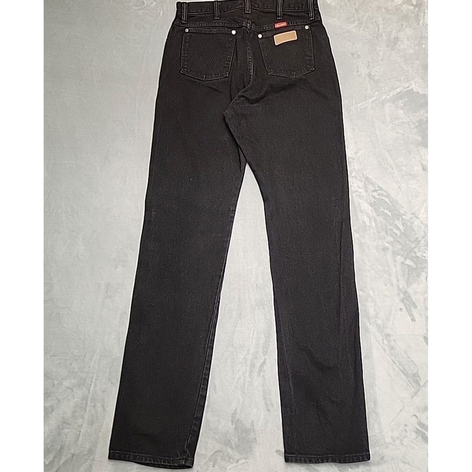 Wrangler VINTAGE Wrangler Jeans Women 15x36 Tall Black High Rise USA 90s Made in USA Stack Jeans Women 15 Tall Black USA 90s Wrangler Size 36" / US 14 / IT 50 - 5 Thumbnail