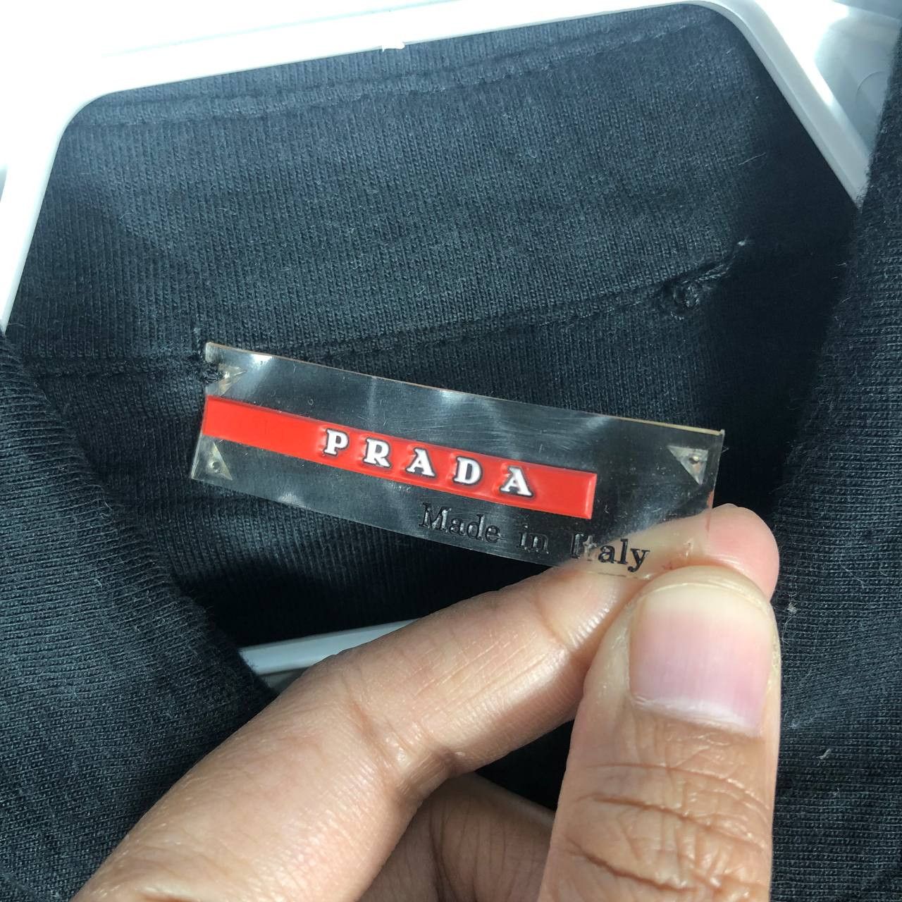 Prada Vintage Prada Button Up Collar T-Shirt Size US S / EU 44-46 / 1 - 6 Thumbnail
