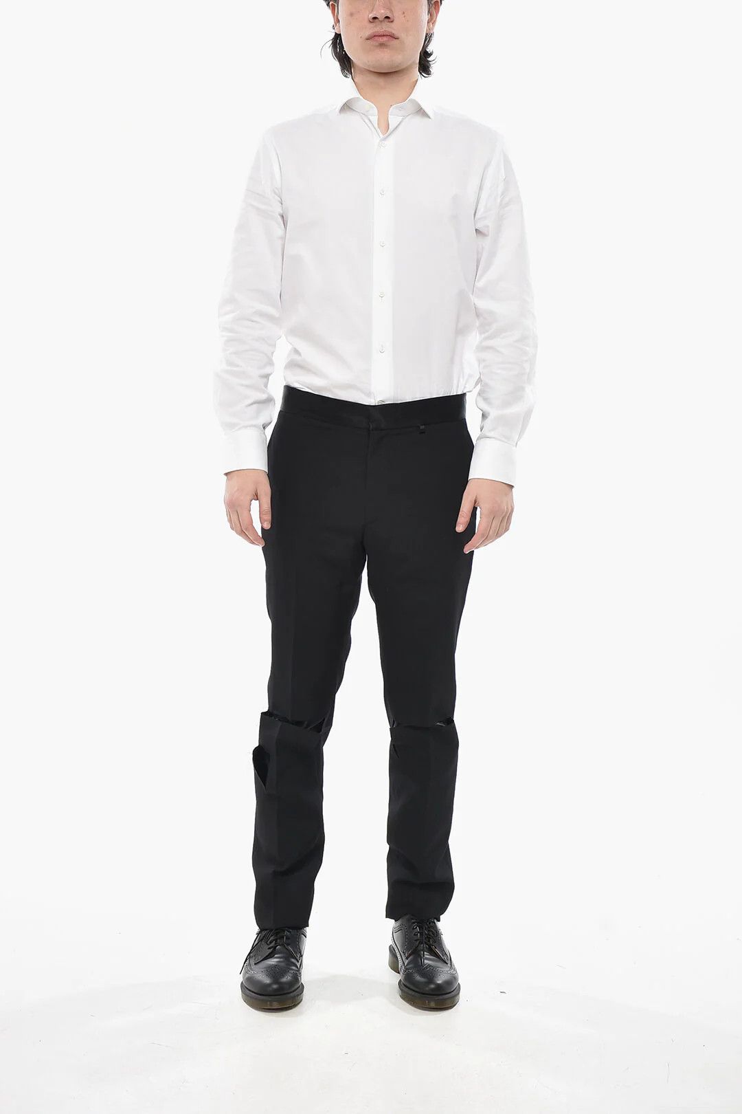 Givenchy og1mm0326 Wool Pant in Black Size US 34 / EU 50 - 4 Thumbnail