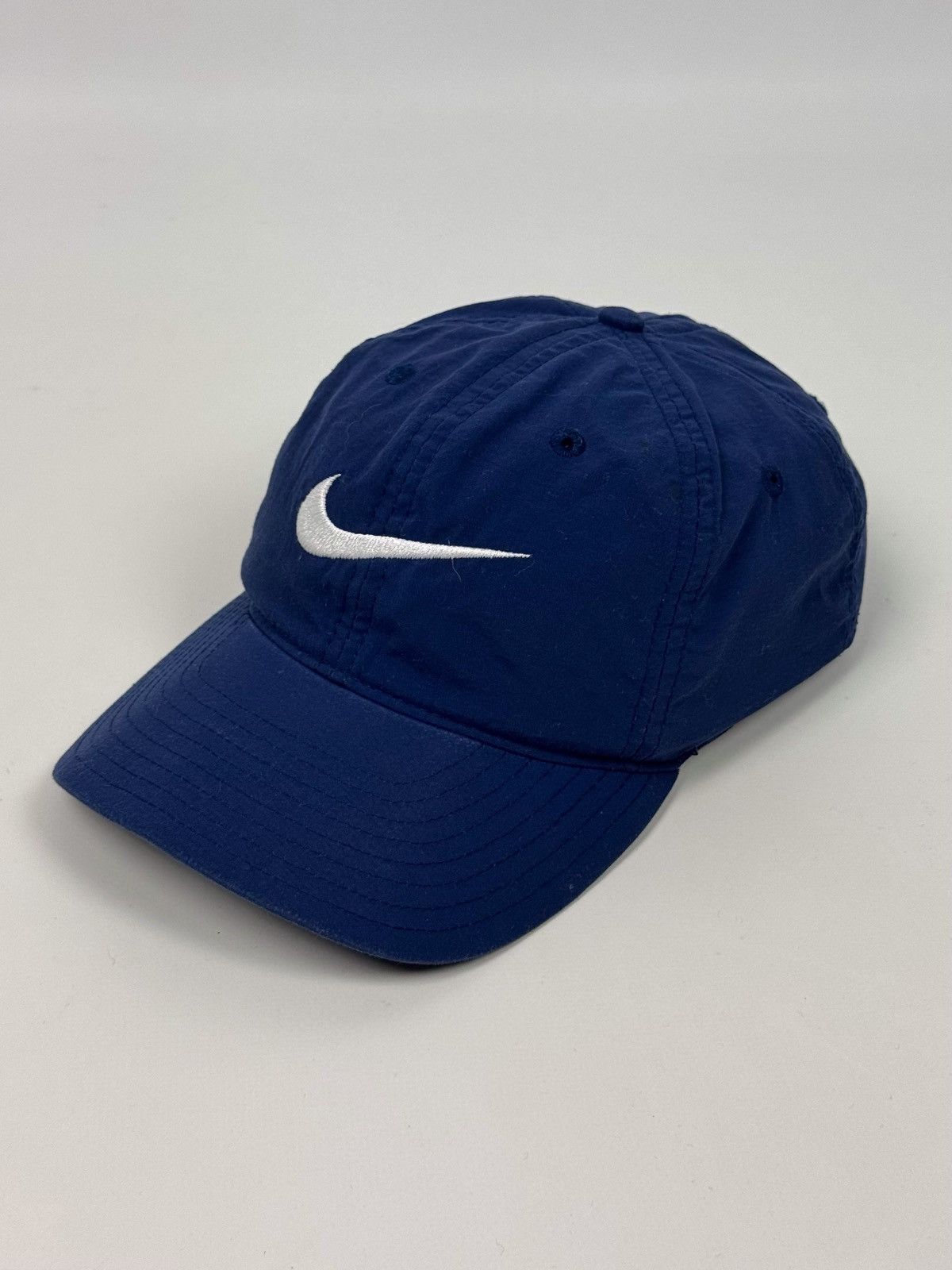 Nike 90’s Vintage Faded Nike Swoosh Nylon Strap Back Cap Size ONE SIZE - 6 Thumbnail