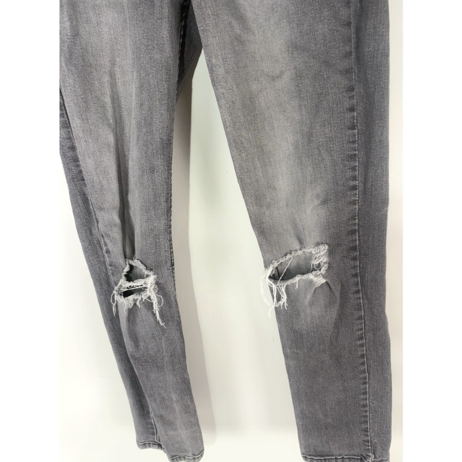 Levi's Levi's 511 Distressed Gray Skinny Jeans Men's 30x32 Size US 32 / EU 48 - 4 Thumbnail