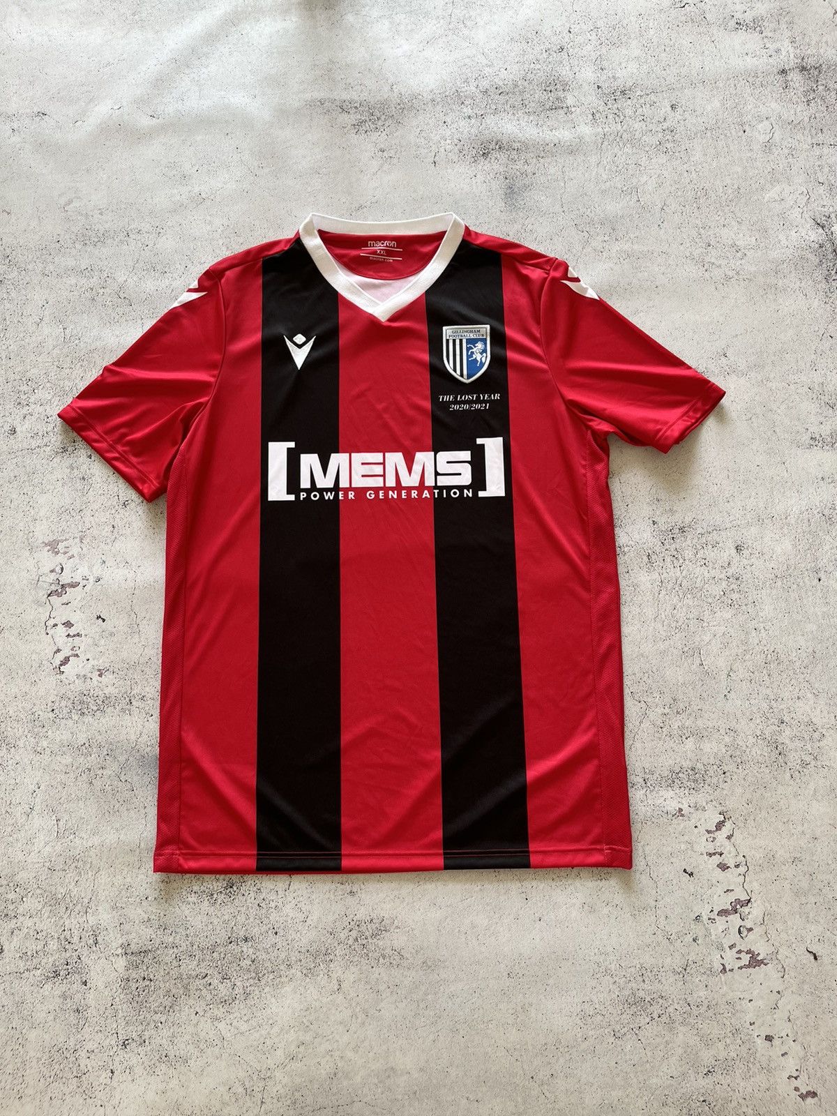 Macron Macron GILLINGHAM FC 2021/22 Away Football Soccer Jersey,XXL Size US XXL / EU 58 / 5 - 2 Thumbnail