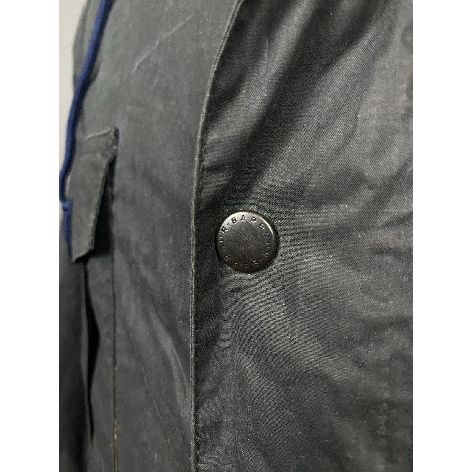 Barbour Barbour Cavendish Blue Hooded Waxed Multipocket Utility Mili Size US M / EU 48-50 / 2 - 8 Thumbnail