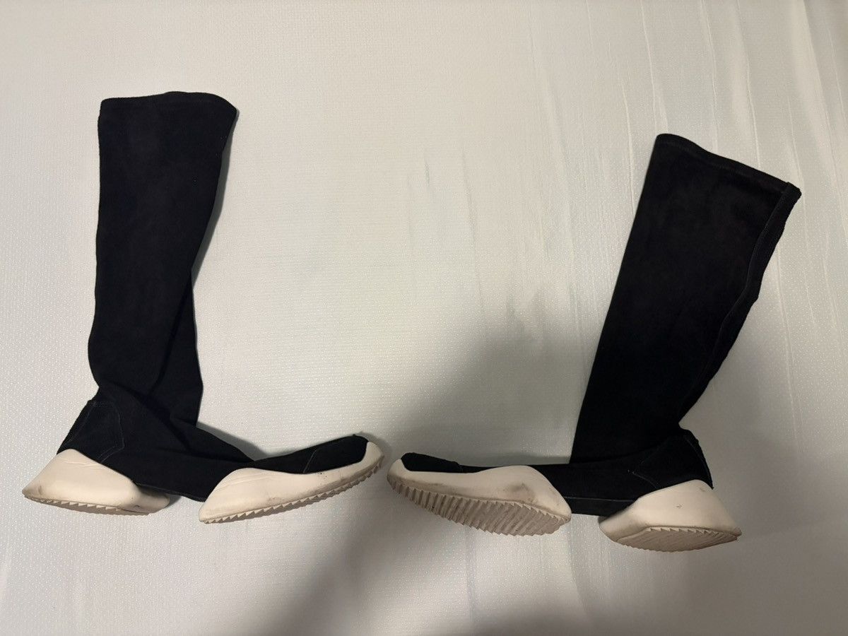 Adidas × Rick Owens RICK OWENS X ADIDAS STRETCH SOCK RO RUNNER GEOBASKET RAMONES Size US 10 / EU 43 - 2 Thumbnail
