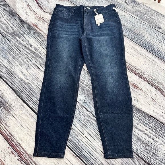 Other NWT KanCan Estilo Dark Blue Mid-Rise Skinny Jeans Size 38" / US 16 / IT 52 - 2 Thumbnail