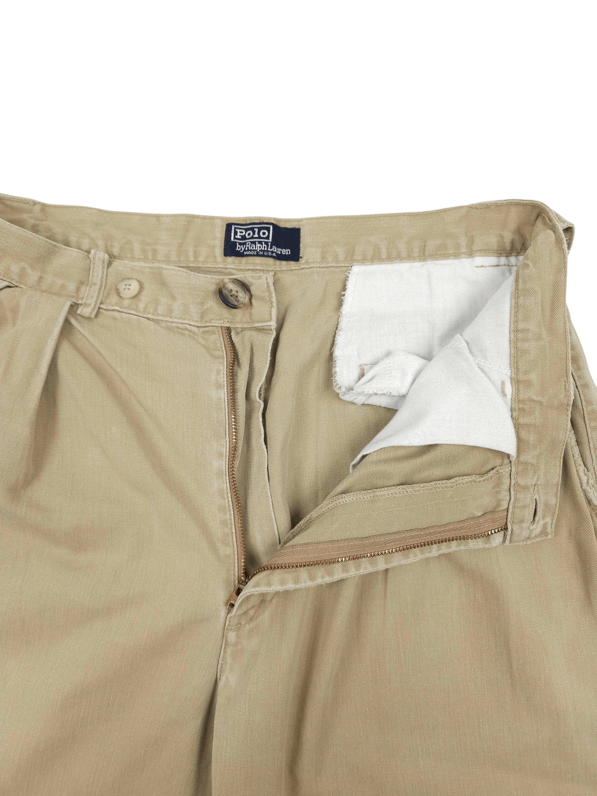 Polo Ralph Lauren 💎 Vintage Ralph Lauren Distressed Chino Baggy Trousers 90s Size US 32 / EU 48 - 5 Thumbnail