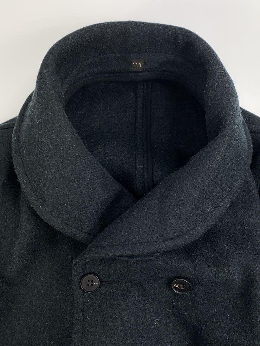Taiga Takahashi Black Wool Mackinaw Coat Solid Color Size US S / EU 44-46 / 1 - 7 Thumbnail